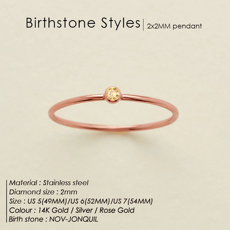 Dainty Birthstone Ring (Bundle)