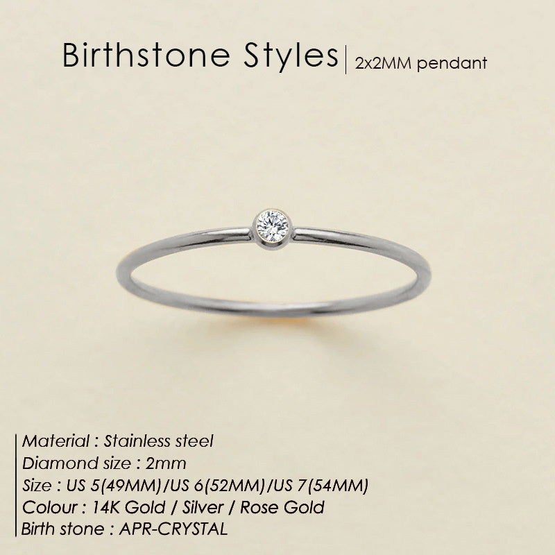 Dainty Birthstone Ring (Bundle)