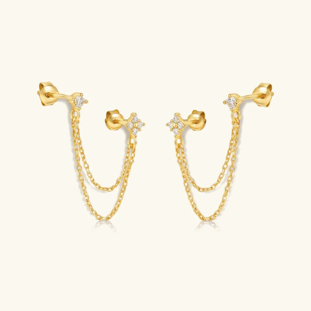 Kendall Diamond Chain Stud