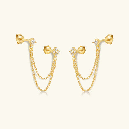 Kendall Diamond Chain Stud