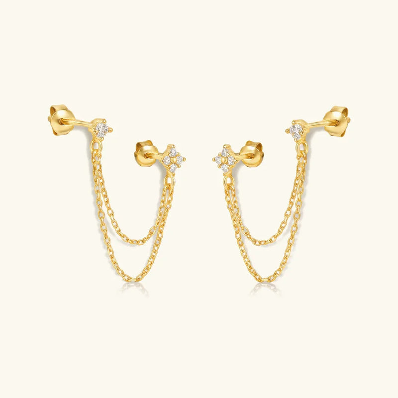 Kendall Diamond Chain Stud