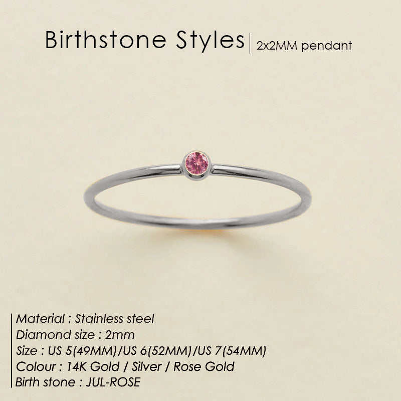 Dainty Birthstone Ring (Bundle)