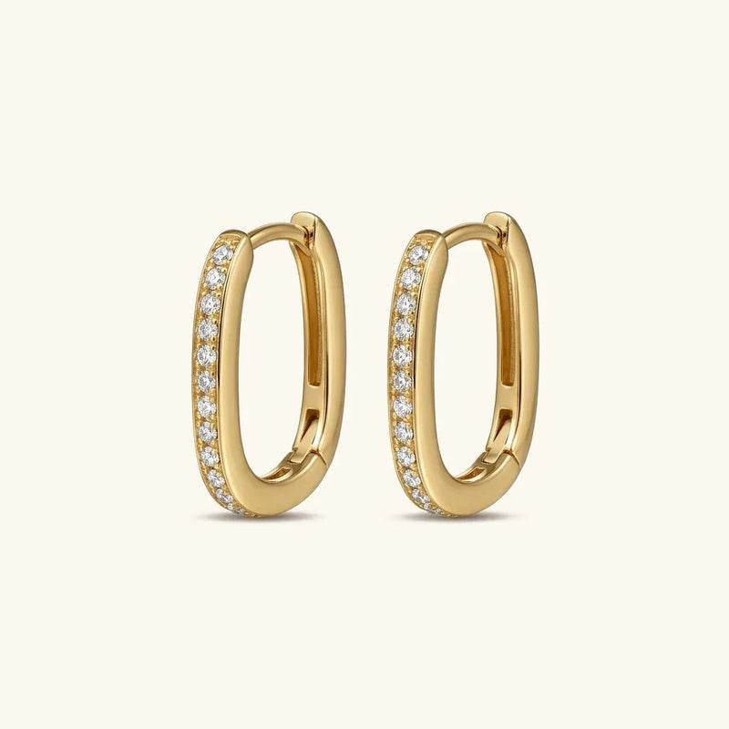 Melissa Oval Hoop Earrings