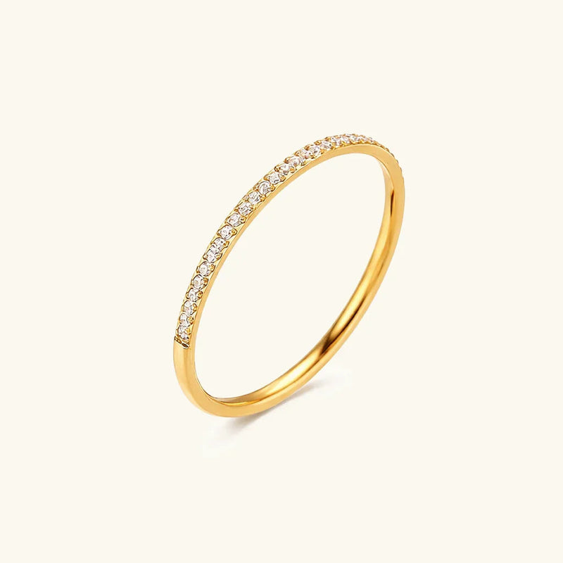 Zarra Paved Gold Ring
