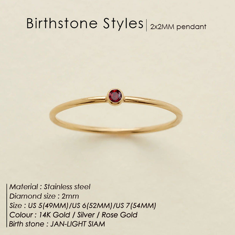 Dainty Birthstone Ring (Bundle)