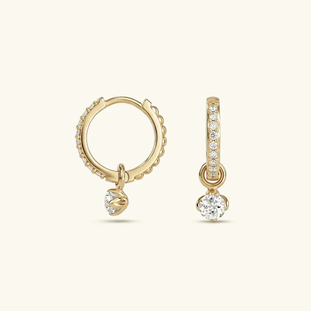 Blake Reversible Diamond Hoops
