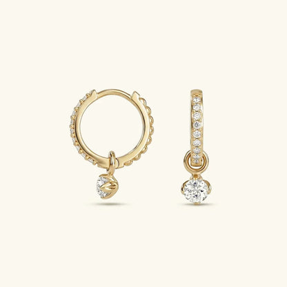 Blake Reversible Diamond Hoops