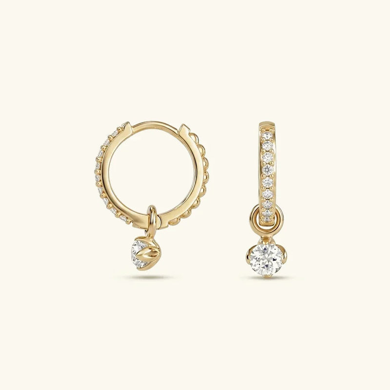 Blake Reversible Diamond Hoops
