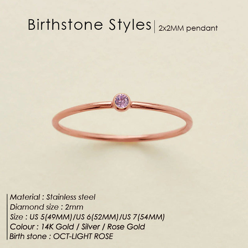 Dainty Birthstone Ring (Bundle)