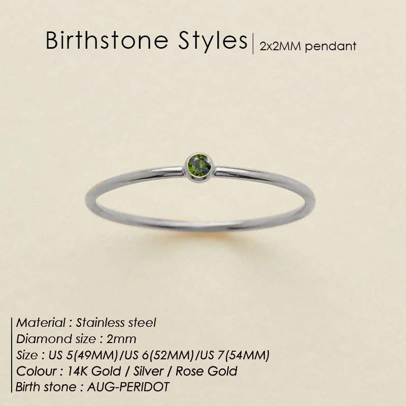 Dainty Birthstone Ring (Bundle)