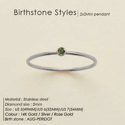 Dainty Birthstone Ring (Bundle)