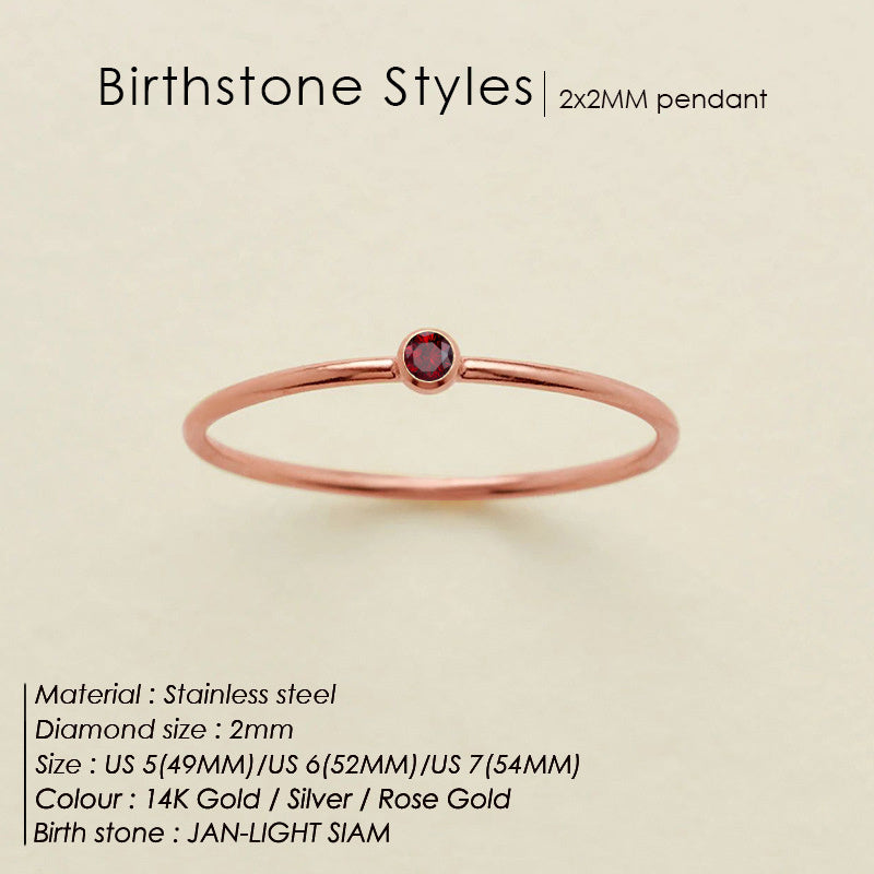 Dainty Birthstone Ring (Bundle)