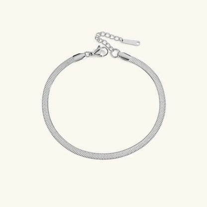 Gia Gold Herringbone Anklet