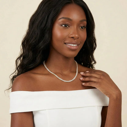 Wisteria Diamond Tennis Necklace
