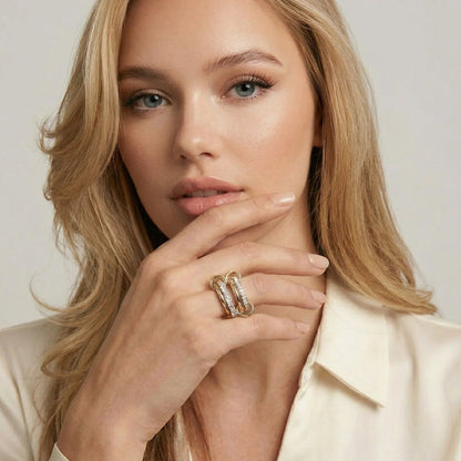 Juno Stacked Diamond Ring