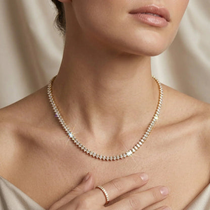 Wisteria Diamond Tennis Necklace