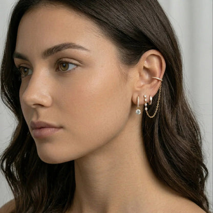 Blake Reversible Diamond Hoops