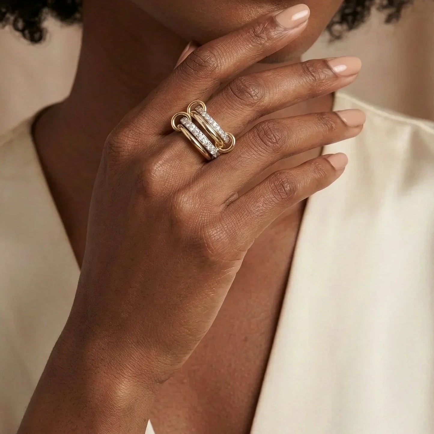 Juno Stacked Diamond Ring