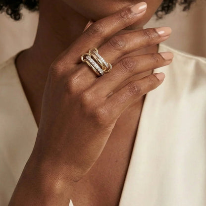 Juno Stacked Diamond Ring