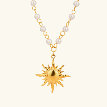 Apollo Sun Pearl Necklace