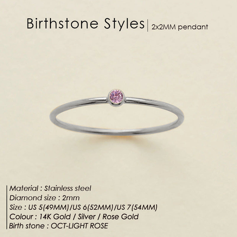 Dainty Birthstone Ring (Bundle)