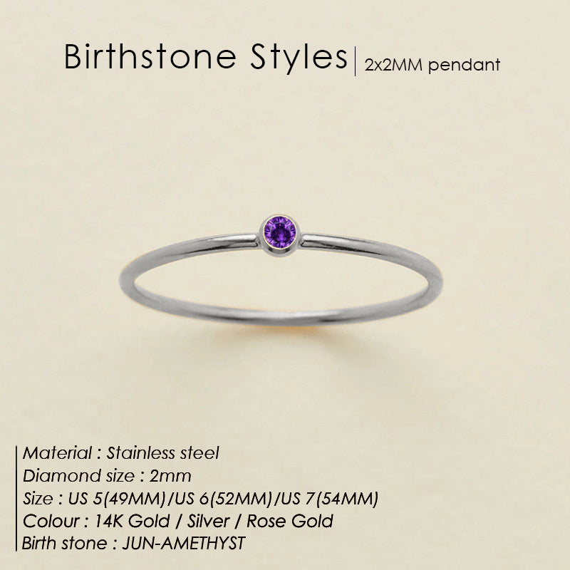 Dainty Birthstone Ring (Bundle)