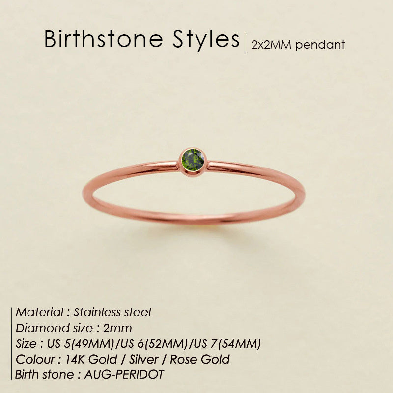 Dainty Birthstone Ring (Bundle)