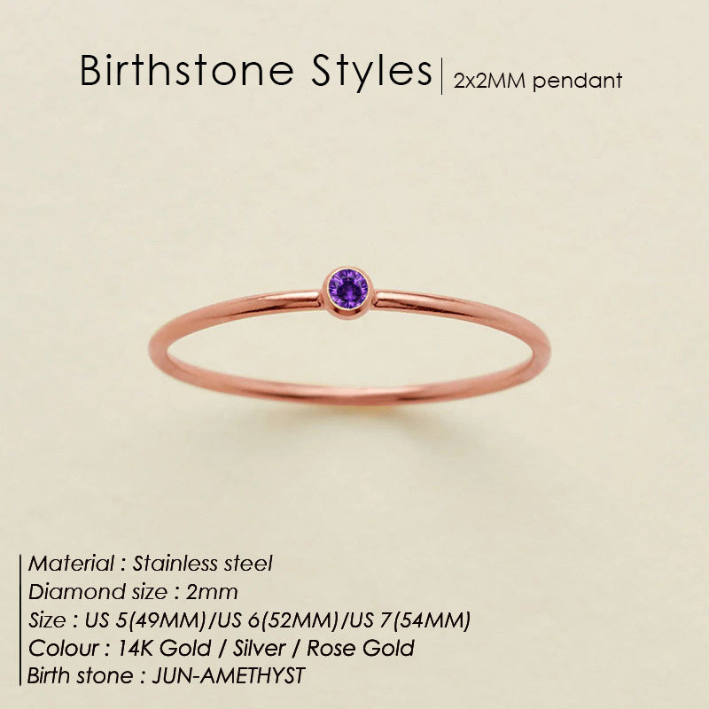Dainty Birthstone Ring (Bundle)