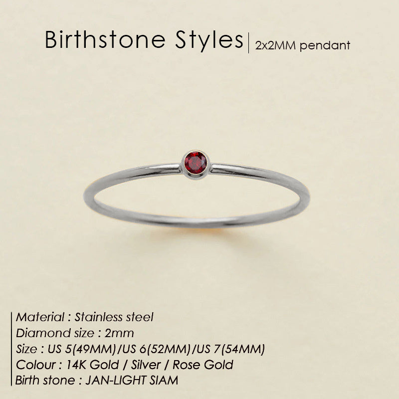 Dainty Birthstone Ring (Bundle)