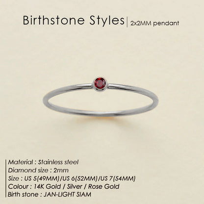 Dainty Birthstone Ring (Bundle)