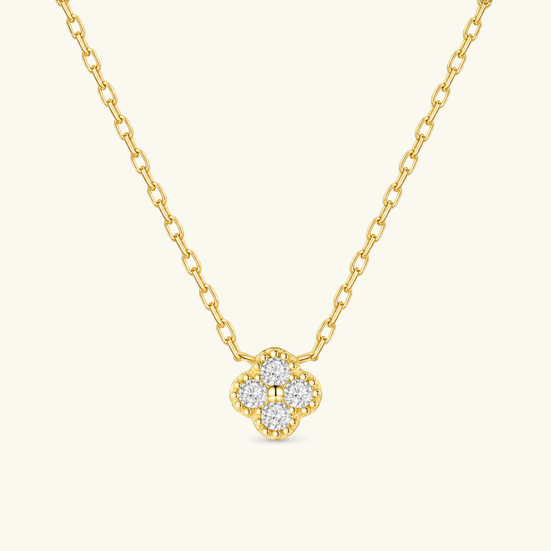 Fleur Diamond Clover Necklace